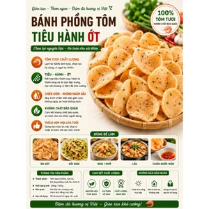BÁNH PHỒNG TÔM TIÊU HÀNH ỚT (SA ĐÉC) – CAY NGON BÙNG VỊ