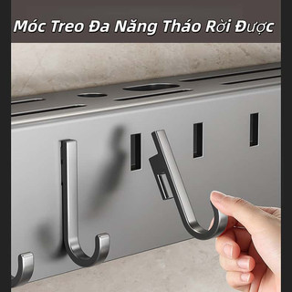 Kệ treo tường nhà bếp không khoan lỗ | Dễ lắp đặt, khỏi lo khoan tường | Chịu lực tốt