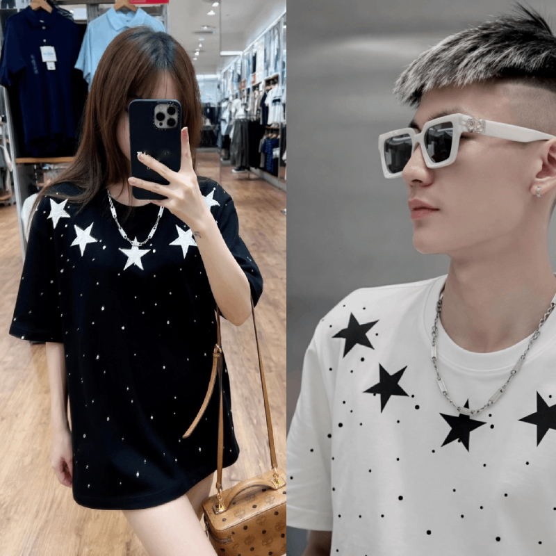 Áo thun nam nữ ngôi sao  unisex form rộng, áo phông tay lỡ Sinsoledad chất cotton 4 chiều mẫu mới 2026