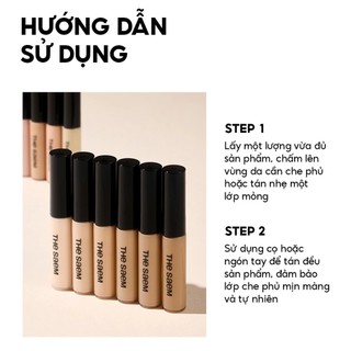 Kem Che Khuyết Điểm The Saem CKĐ Chống Nắng Hàn Quốc The Saem Cover Perfection Tip Concealer 6.5g - Skinora Beauty