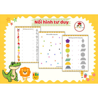 [Tặng file lá bút lông] Học liệu tư duy đa dạng chủ đề 53 trang cho bé từ 2-5tuổi