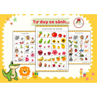 [Tặng file lá bút lông] Học liệu tư duy đa dạng chủ đề 53 trang cho bé từ 2-5tuổi
