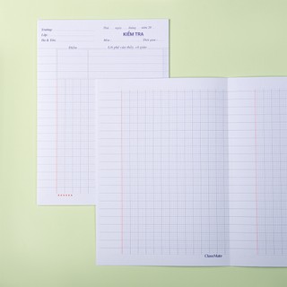 Tập Giấy Kiểm Tra 4 Ôly 120GSM, 15 Tờ Giấy Kiểm Tra Cho Học Sinh, Sinh Viên, Chống Thâm