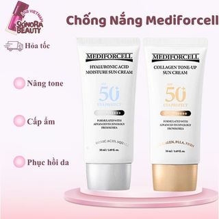 Kem Chống Nắng Nâng Tone Mediforcell Collagen Tone Up KCN Mediforcell Hyaluronic Acid Suncream 50ml - Skinora Beauty
