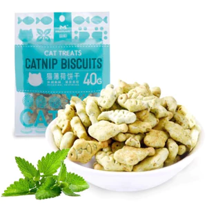 Bánh Quy Catnip Cho Mèo - Cat Treats Hương Cỏ Bạc Hà Mèo 40g