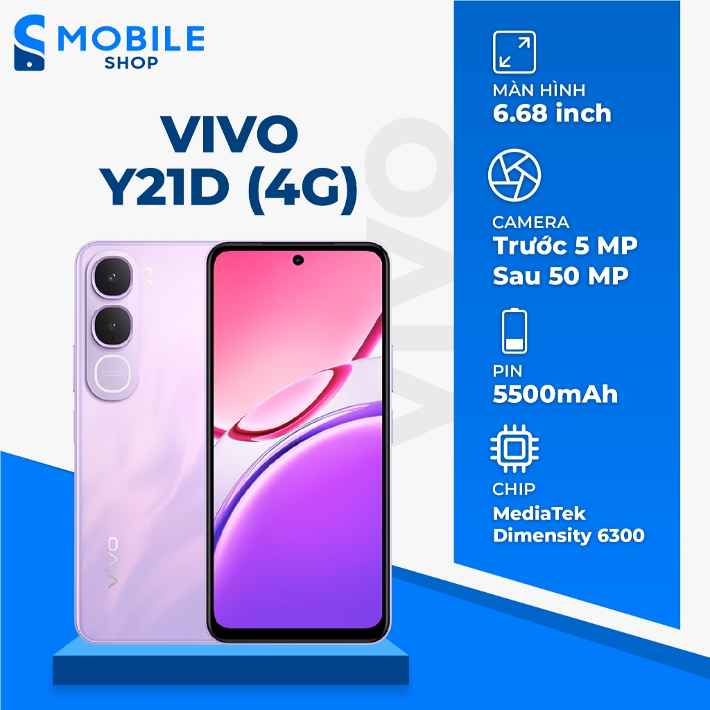 Điện thoại Vivo Y21D 6GB 256GB Chính Hãng
