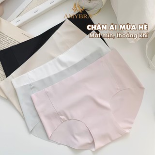 Combo 3 Quần Lót Nữ Đúc Su Cao Cấp – Set 3 Quần Cạp Vừa Không Lộ Viền Đáy Dán Khử Mùi AMYBRA L059