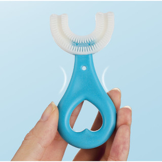 Bàn chải đánh răng chữ u silicon siêu mềm cho bé, kem đánh răng cho trẻ, cốc đánh răng trẻ em