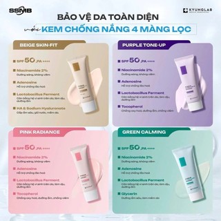Kem Chống Nắng Kyunglab Chống Nắng Nâng Tone Kyunglab KCN Hiệu Chỉnh Màu Da Kyunglab SPF50+ PA++++ 50ml - Skinora Beauty