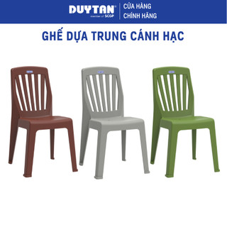 Ghế Dựa Trung Cánh Hạc Duy Tân, Nhựa PP, Tựa Lưng Cao, Ngồi Thoải Mái, Chống Trượt