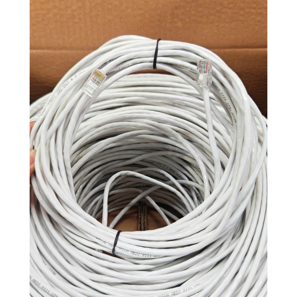 Combo 2M đến 50M Dây Mạng LAN Cat5e Bấm Sẵn 2 Đầu RJ45 - Tốc Độ 1Gbps Truyền Tải Ổn Định Cho Chơi Game, Wifi, Switch