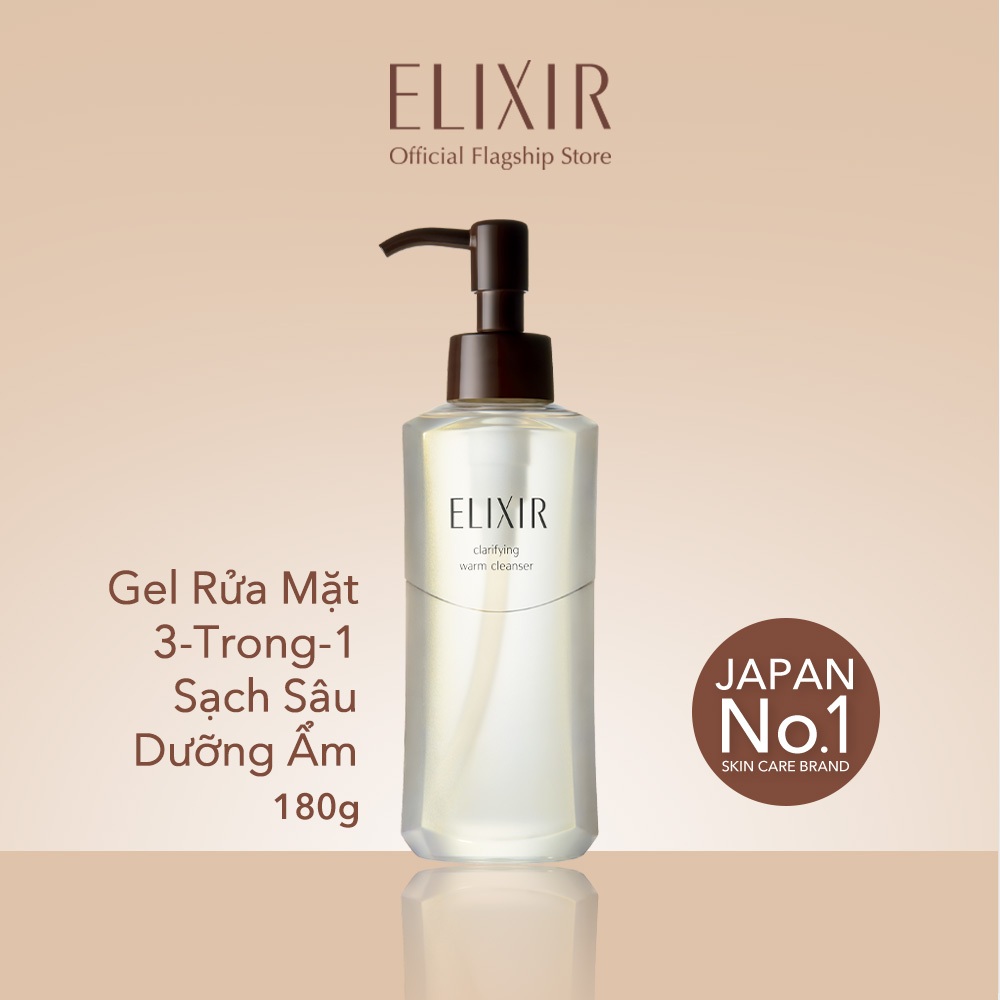 [SVIP] Gel rửa mặt sạch sâu, dưỡng ẩm Elixir Clarifying Warm Cleanser 180g