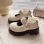 Giày Búp Bê Nữ, Giày Nữ Đốc Quai Ngang Gắn Nơ Phối Lưới Da Bóng Tôn Dáng N51 || Young Sneaker