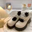 Giày Búp Bê Nữ, Giày Nữ Đốc Quai Ngang Gắn Nơ Phối Lưới Da Bóng Tôn Dáng N51 || Young Sneaker
