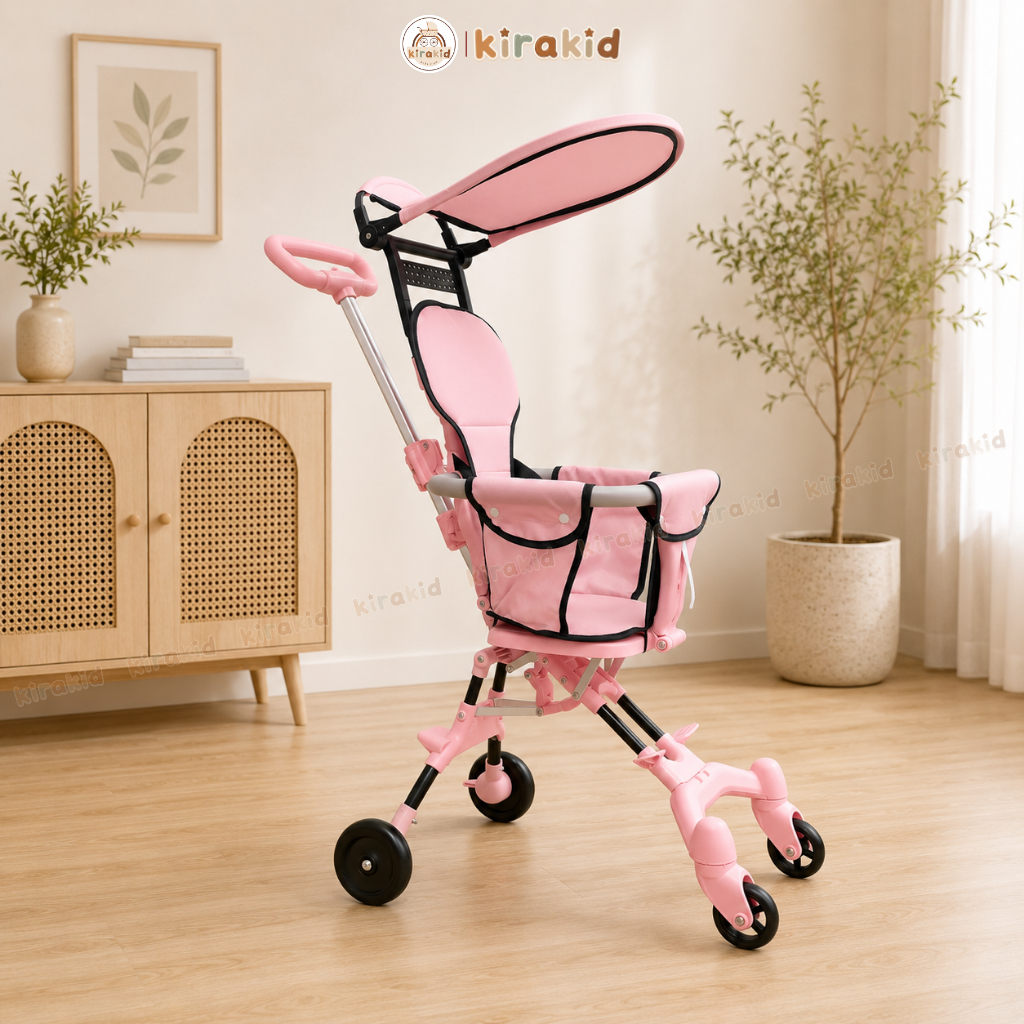 Xe Đẩy Gấp Gọn Đảo Chiều, Xe Đẩy Du Lịch Cho Bé Siêu Gọn Nhẹ