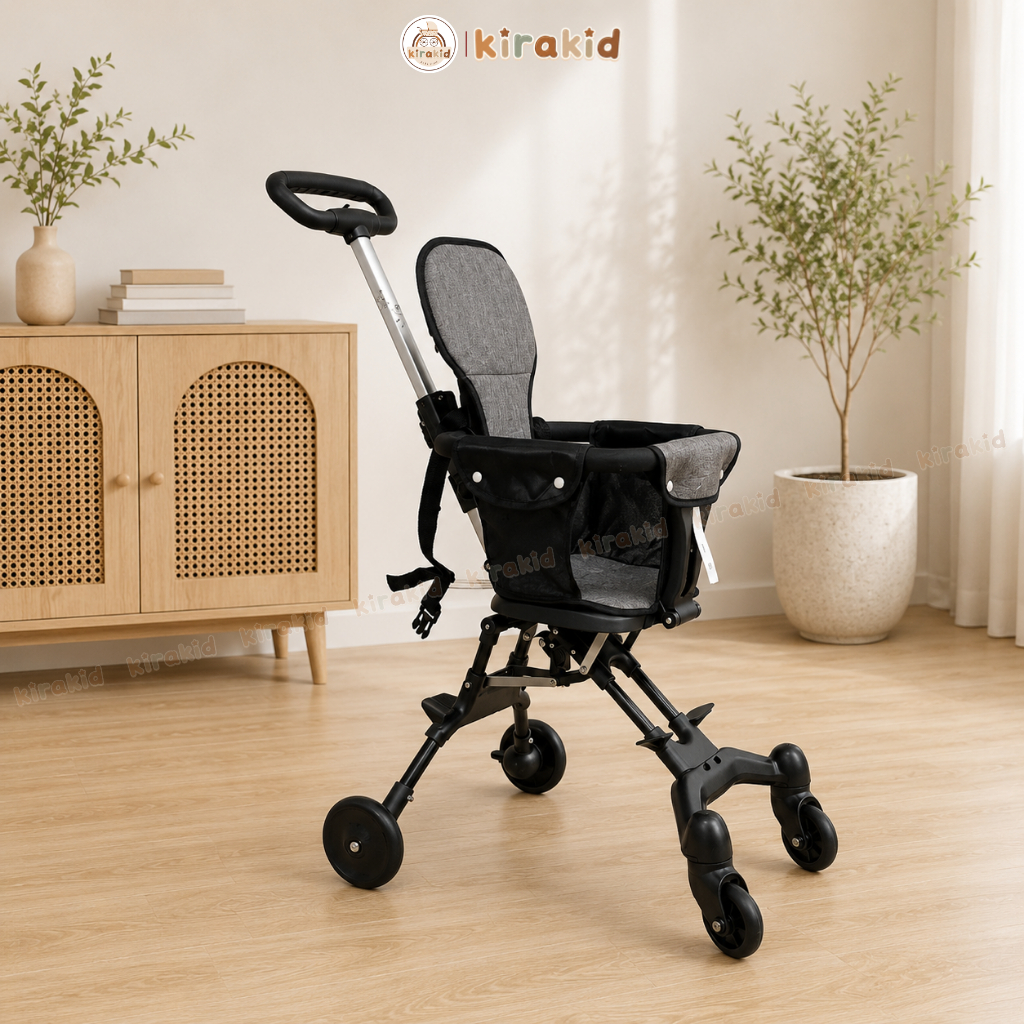 Xe Đẩy Gấp Gọn Đảo Chiều, Xe Đẩy Du Lịch Cho Bé Siêu Gọn Nhẹ