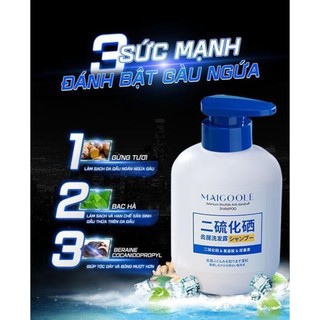 Dầu Gội Chống Gàu MAIGOOLE Selenium Sulfide Shampoo | Sạch Da Đầu Tóc Bết Nội Địa 300ml