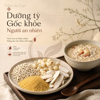 Cháo Dưỡng Khí Huyết, Y dĩ, Hoài Sơn, Kê Vàng, Hạt Sen, Táo Đỏ, Đường Nâu, Set Cháo Bổ Tỳ Vị
