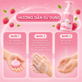 [QUÀ TẶNG] BỌT RỬA TAY ĐỔI MÀU PIPOCA - HƯƠNG MÂM XÔI - 30S RỬA TAY SẠCH CHUẨN