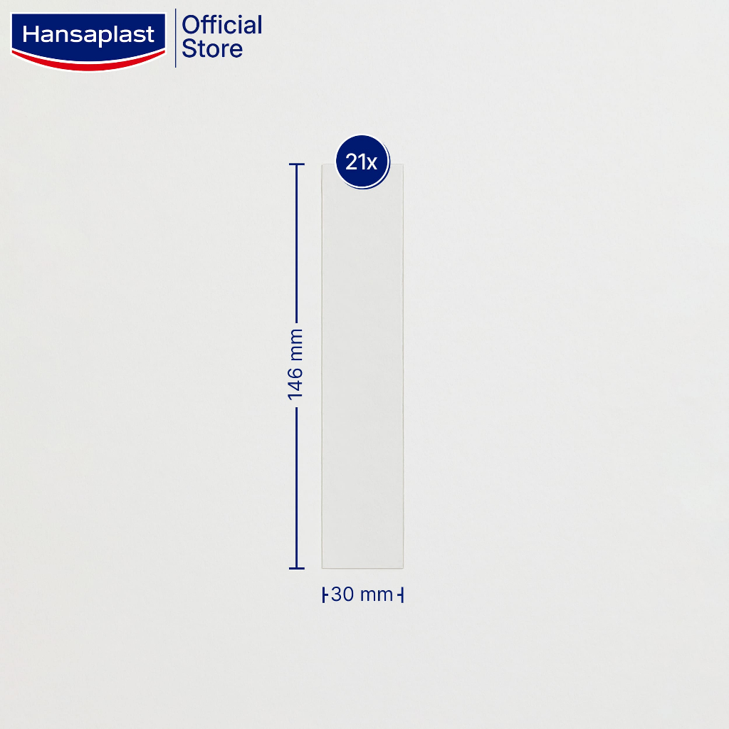 [MỚI] Miếng dán giảm sẹo HANSAPLAST XL 21 miếng | Đã được chứng minh lâm sàng|Dành cho sẹo mổ sau sinh và sẹo phẫu thuật