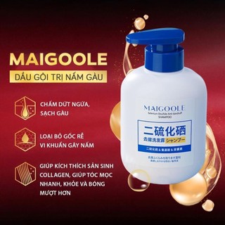 Dầu Gội Chống Gàu MAIGOOLE Selenium Sulfide Shampoo | Sạch Da Đầu Tóc Bết Nội Địa 300ml