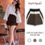 Chân Váy Chữ A Dáng Ngắn Vải Kaki Nhật Đứng Form Có Quần Bảo Hộ Bo Chun Mùa Hè Hot Quỳnh Nguyễn