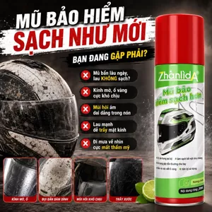 Xịt vệ sinh mũ bảo hiểm diệt khuẩn khử mùi hôi làm sạch nhanh Zhanlida 300ml