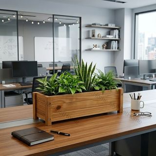 Chậu Chữ Nhật Trồng Cây Nhiều Kích Thước - AURORA I MY VIETHOME I Trang Trí Quán Cà Phê, Văn Phòng..