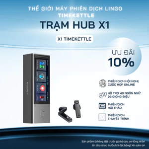 Máy Phiên Dịch Đa Năng Timekettle X1 AI Interpreter Hub Kèm Tai Nghe Hỗ Trợ 40 Ngôn Ngữ