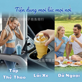 Cốc nước làm đá gấp gọn 2in1, khay đá dạng cốc gấp gọn kèm ống hút, cốc nước kết hợp khay đá tiện lợi