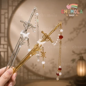 Trâm kiếm Hán phục cổ trang phụ kiện cài tóc xinh đẹp cá tính