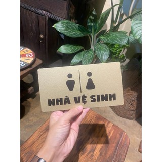 BẢNG WC / TOILET - BẢNG NHÀ VỆ SINH ALU NHŨ VÀNG [V07]
