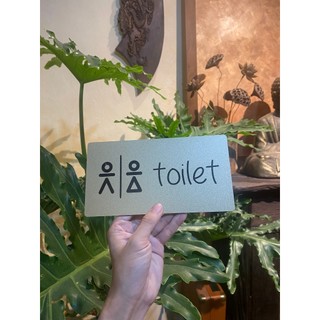 BẢNG WC / TOILET - BẢNG NHÀ VỆ SINH ALU NHŨ VÀNG [V07]
