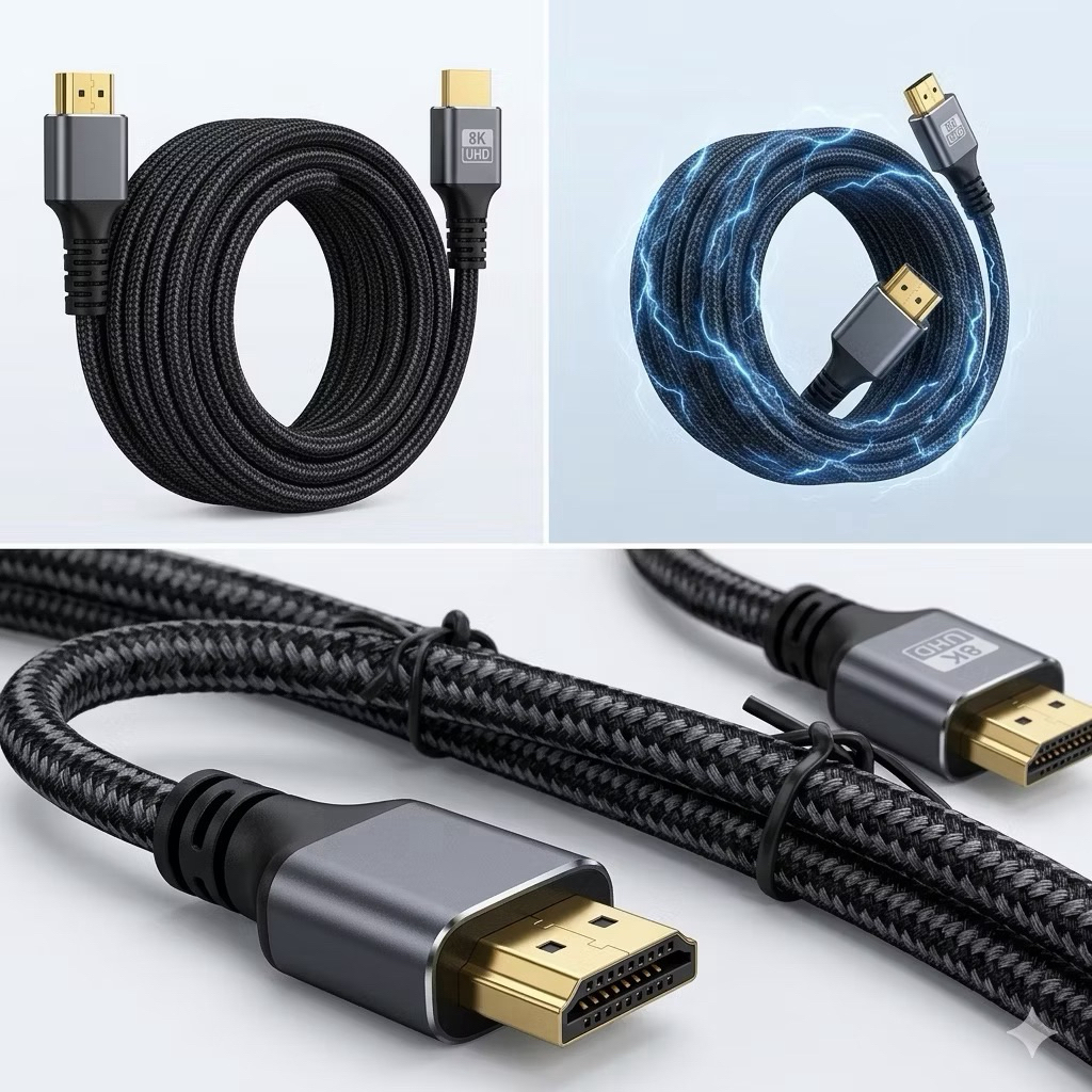 CÁP HDMI 8K UHD ELINK-W, cáp dây dù dài 2M – SIÊU BỀN