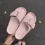 Dép Lê Nữ, Dép Lê Quai Ngang Đế Cao khóa Vuông To Màu Hồng Nâu Kem N59 || Young Sneaker