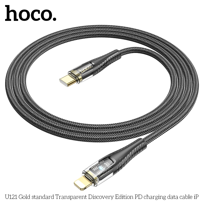 Cáp Sạc Nhanh 3A Hoco U121 Pd27W Cao Cấp Type-C Ra Ln Dây Dài 1.2M