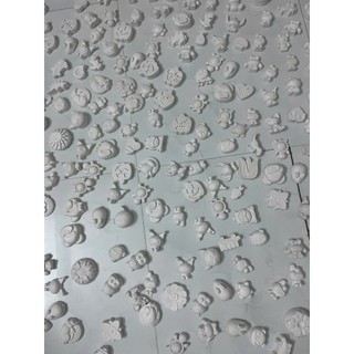 (Tặng kèm màu + cọ vẽ) Combo 10 tượng thạch cao mini 2d size 4-5cm siêu kute