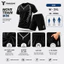 Bộ Thun Lạn Thể Thao Mát Mẻ Cọc Tay Hè, Bộ Đồ Nam Cầu Lông Chạy Bộ Tập Gym, Đủ size S->2XL
