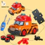 Bộ 6 Xe Poly Robocar Size Lớn, Xe Ô Tô Đồ Chơi Lắp Ráp Chất Liệu An Toàn Nhựa ABS