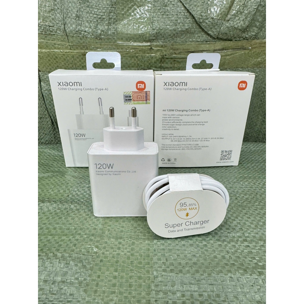 Bộ Sạc Siêu Nhanh Xiaomi 67W 120W Mi Super Charger Siêu Nhanh Chân Type C, Sạc Có Báo Max Vàng