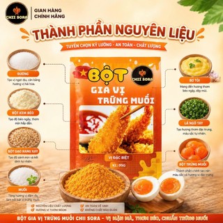 Bột Gia Vị Trứng Muối Thương Hiệu CHII SORA Gói 99G - NGON BÉO CHUẨN VỊ (Tẩm ướp - hải sản)