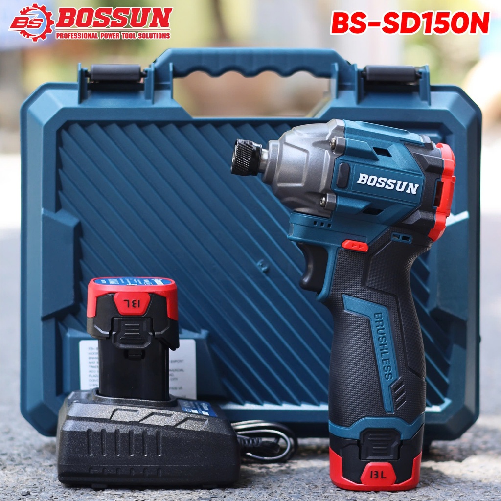 Máy Chuyên Vít Đa Năng Bossun BS-SD150N 21V 4ah Lithium Ion - Mạch 4 Mosfet - Pin 10 Cell- Có Đèn Báo Dung Lượng