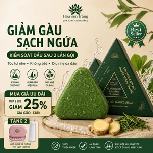 Combo 2 Xà Phòng Gội Đầu Tân Cương Chính Hãng - Xà Phòng Thảo Dược Cỏ Usma Giảm Dầu Giảm Gàu