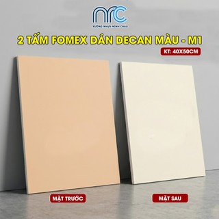 (Combo 2 Tấm) Bìa mô hình Fomex dán decan màu, Tấm Fomex màu kích thước 40x50cm - Fomex dày 5mm