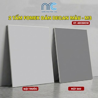 (Combo 2 Tấm) Bìa mô hình Fomex dán decan màu, Tấm Fomex màu kích thước 40x50cm - Fomex dày 5mm