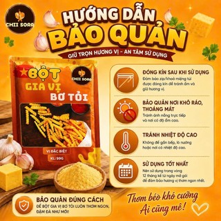 Bột Bơ Tỏi Thương Hiệu CHII SORA - Thơm Ngon Đậm Đà  Chuẩn Vị Truyền Thống