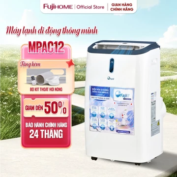 Máy điều hòa di động 12000BTU cho phòng 20-35m2 Nhập Khẩu FUJIHOME , máy lạnh đứng kết nối WiFi thông minh