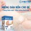 Combo 10 Miếng Gạc Rốn Cho Bé Chống Thấm Nước Hetis Film Pad 6x7cm