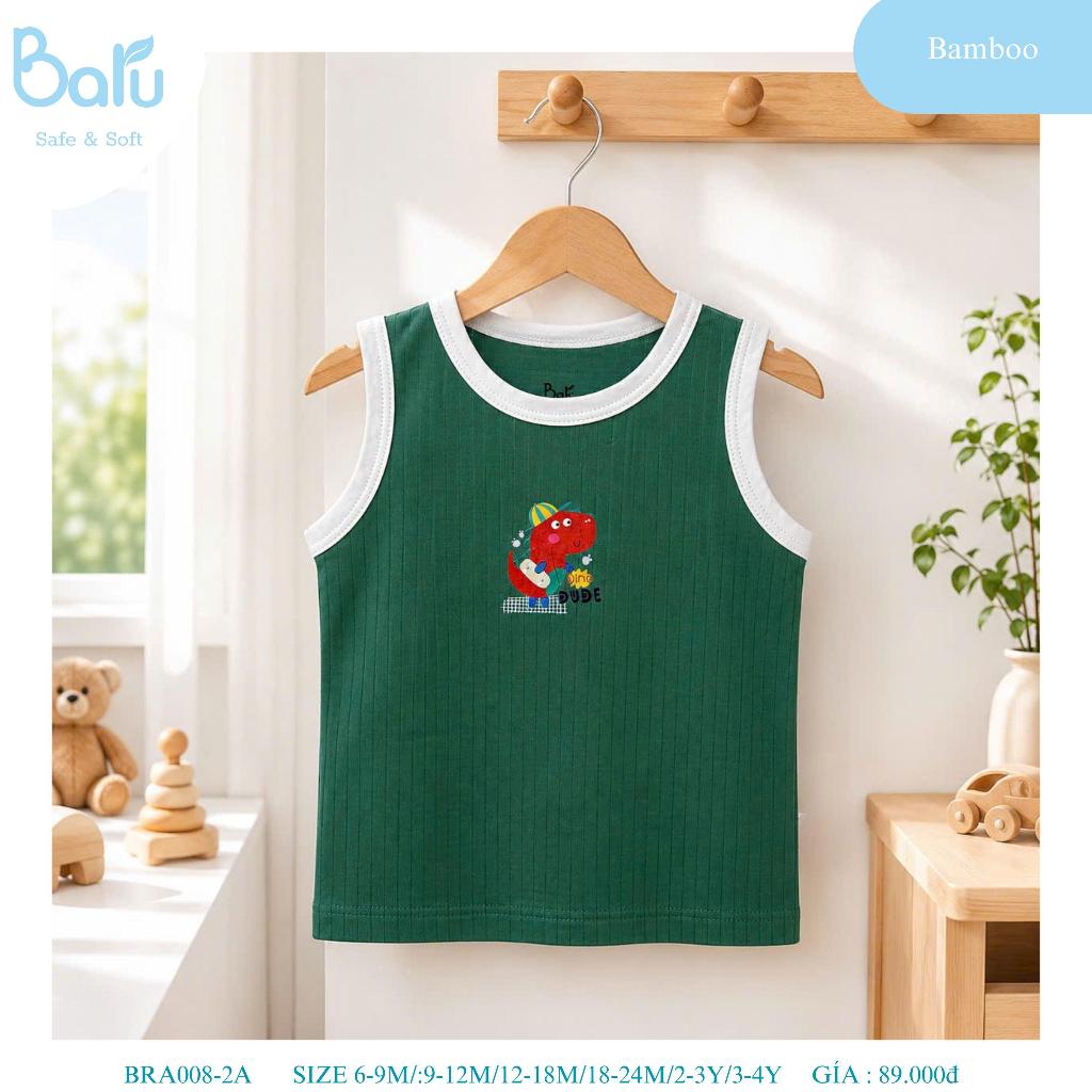 Áo sát nách bé trai bé gái BRA008-2A
