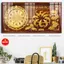 Tranh Đồng Hồ Decor Phòng Khách, Phòng Ngủ Sang Trọng Hàng Cao Cấp Biếu Tặng - Đồng Hồ Kim Trôi Chiêu Tài Hút Lộc